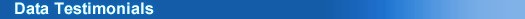 Data Testimonials